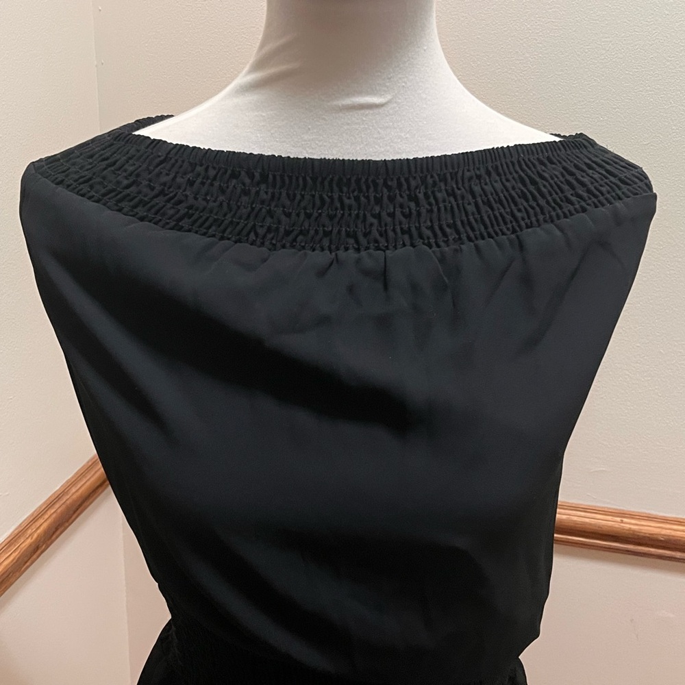 Chic Black Strapless Dress